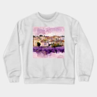 Provence watercolor Crewneck Sweatshirt